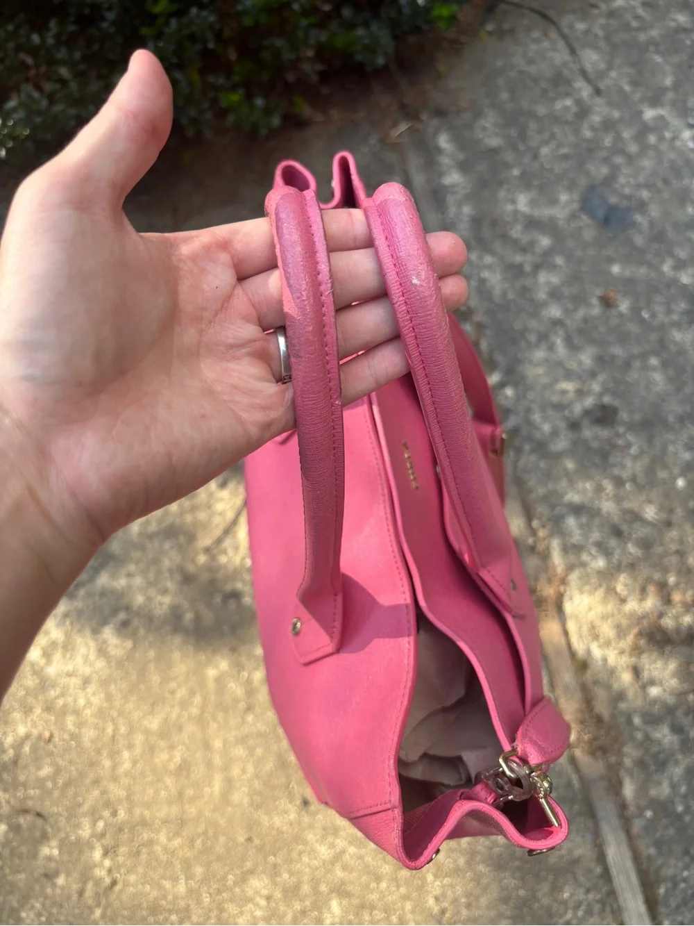 Furla Leather Crossbody Tote Bag